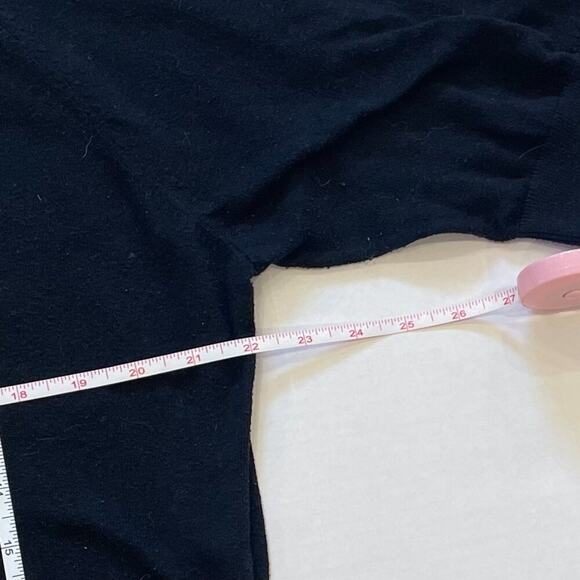 Lane Bryant Cotton Blend Black Short Sleeve Sweater Animal Print Heart, Size 18 - Picture 8 of 9